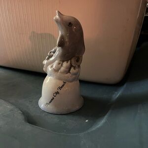 Ceramic Dolphin Bird Toy - Gray